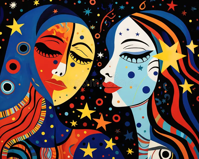 Abstrakcyjna ilustracja archetypów